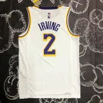 Los Angeles Lakers 75th Anniversary Kyrie Irving #2 White Men’s Jersey