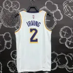 Los Angeles Lakers 75th Anniversary Kyrie Irving #2 White Men’s Jersey