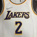 Los Angeles Lakers 75th Anniversary Kyrie Irving #2 White Men’s Jersey