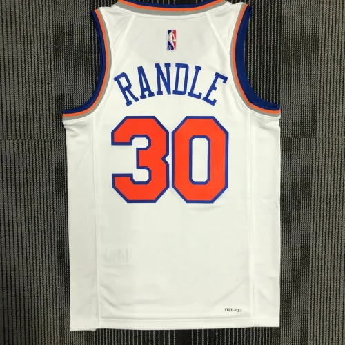 Camisola Julius Randle #30 branca dos New York Knicks | Camisola Swingman da NBA