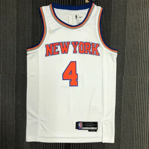 Camisola Derrick Rose #4 branca dos New York Knicks | Camisola Swingman da NBA