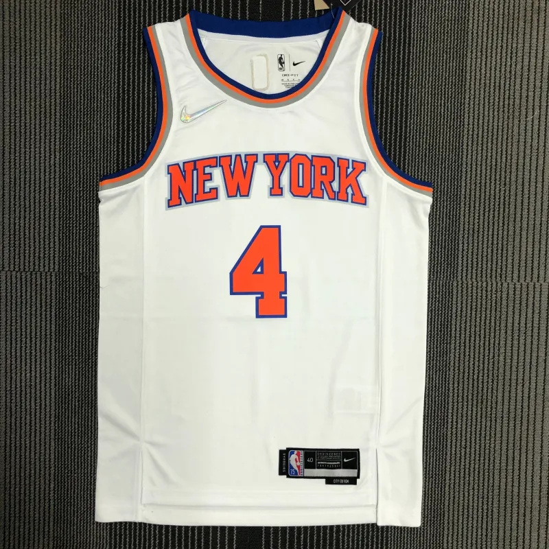 New York Knicks White Derrick Rose #4 Jersey | NBA Swingman Jersey