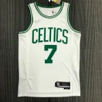 Maglia Boston Celtics 75th Anniversary Jaylen Brown #7 Bianco Uomo Boston Celtics 75th Anniversary Jaylen Brown #7 White Men’s Jersey