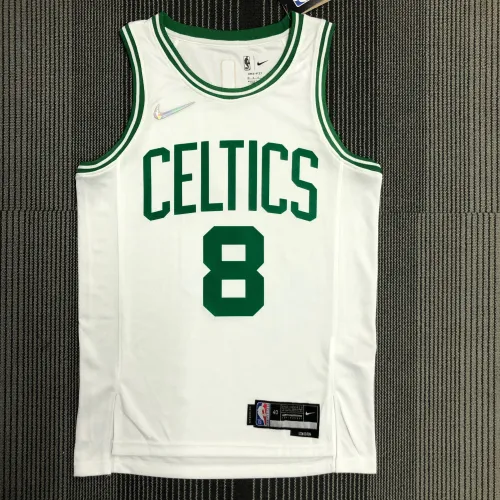 Maglia Boston Celtics 75° Anniversario Kemba Walker #8 Bianco Uomo