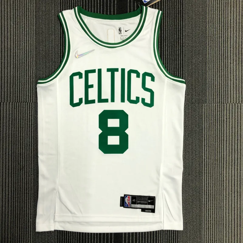 Boston Celtics 75th Anniversary Kemba Walker #8 White Men’s Jersey