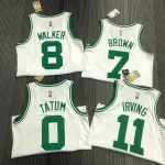 Boston Celtics 75th Anniversary Kemba Walker #8 White Men’s Jersey