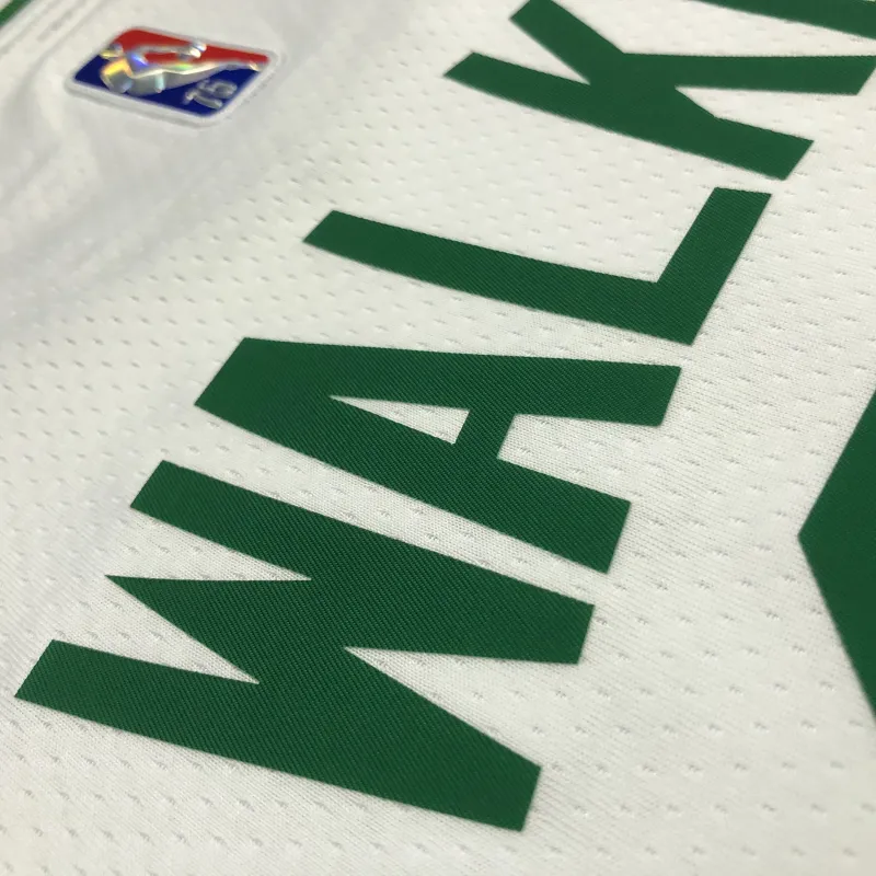 Boston Celtics 75th Anniversary Kemba Walker #8 White Men’s Jersey