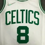 Boston Celtics 75th Anniversary Kemba Walker #8 White Men’s Jersey