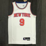 Camisola #9 branca dos New York Knicks | Camisola Swingman da NBA New York Knicks White #9 Jersey | NBA Swingman Jersey