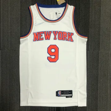 Camisola #9 branca dos New York Knicks | Camisola Swingman da NBA