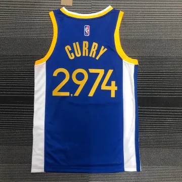 Golden State Warriors 75. Jahrestag V-Ausschnitt Stephen Curry Männer Jersey