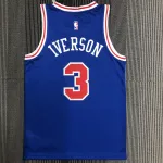 Philadelphia 76ers Retro Blue Allen Iverson #3 Men’s Jersey