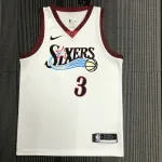 Philadelphia 76ers Retro White Allen Iverson #3 Men’s Jersey