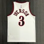 Philadelphia 76ers Retro White Allen Iverson #3 Men’s Jersey