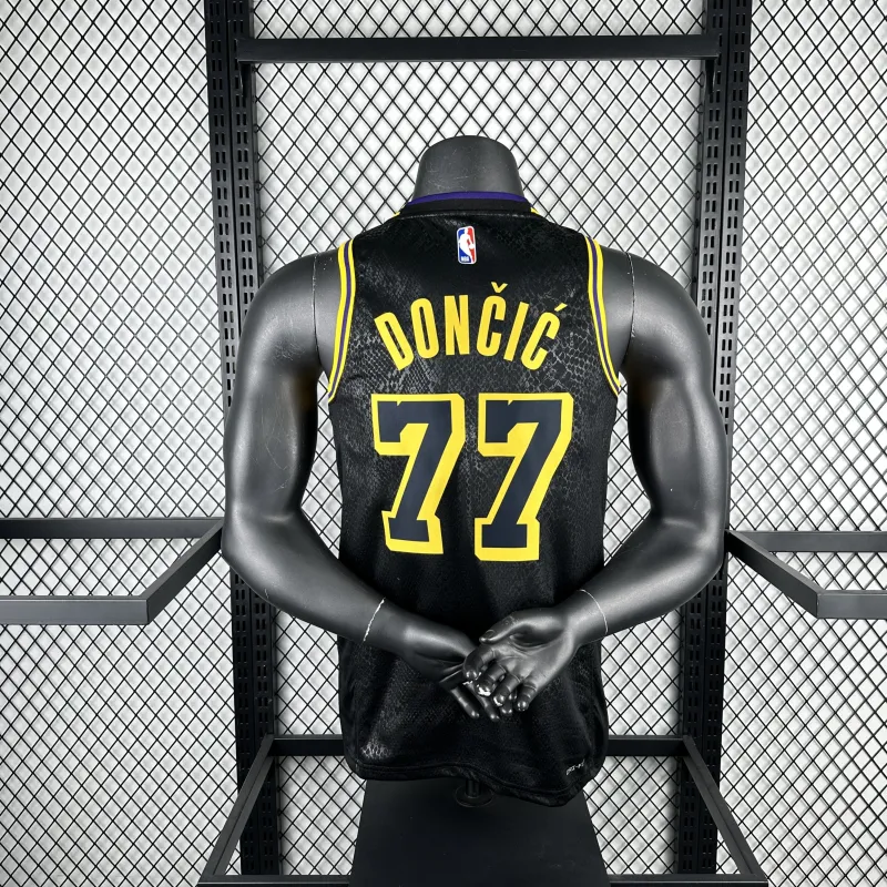 Los Angeles Lakers Luka Doncic #77 Snakeskin Men’s Jersey