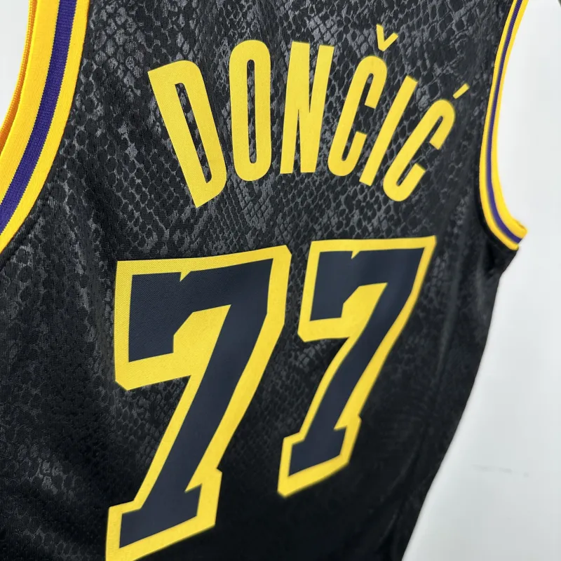 Los Angeles Lakers Luka Doncic #77 Snakeskin Men’s Jersey
