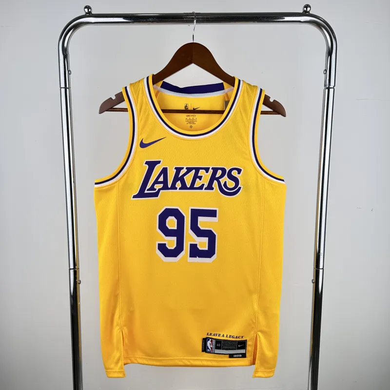 Los Angeles Lakers Kyle Anderson #95 Yellow Men’s Jersey