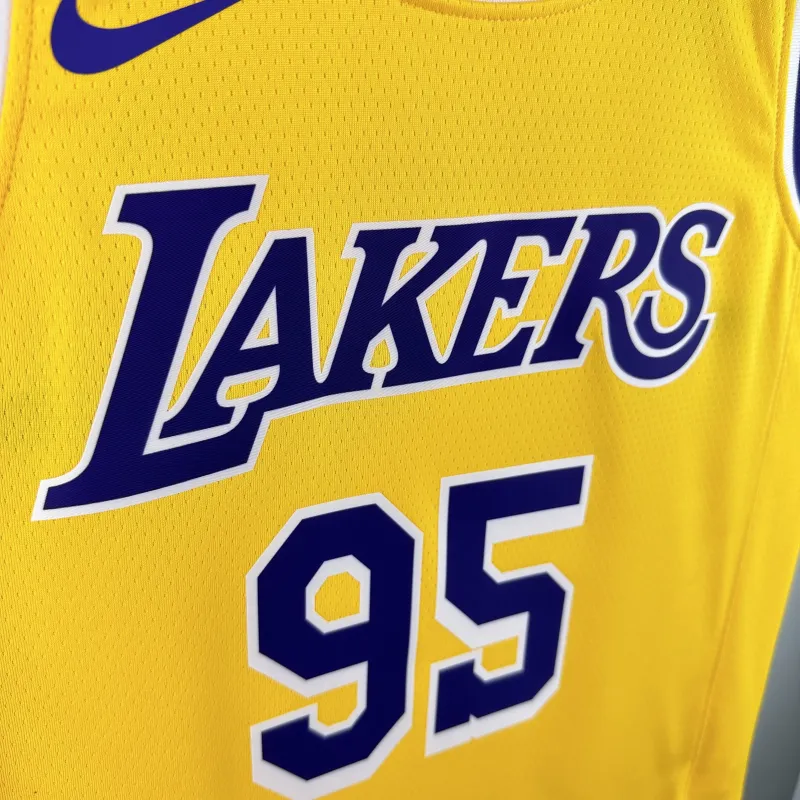 Los Angeles Lakers Kyle Anderson #95 Yellow Men’s Jersey