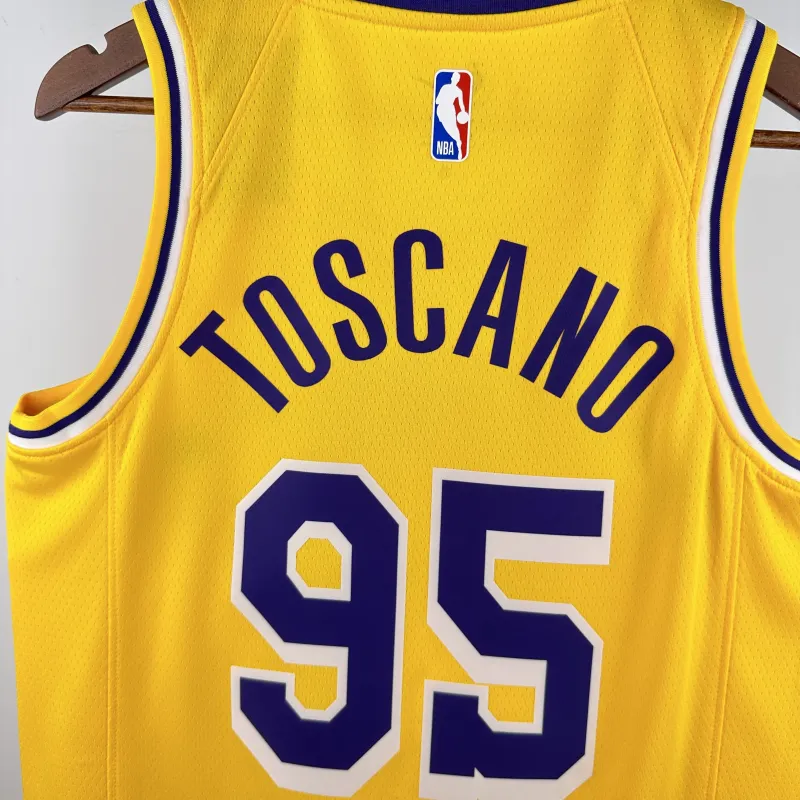 Los Angeles Lakers Kyle Anderson #95 Yellow Men’s Jersey