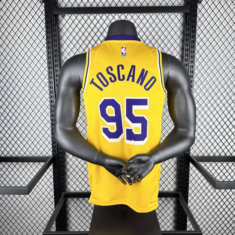 Los Angeles Lakers Kyle Anderson #95 Yellow Men’s Jersey
