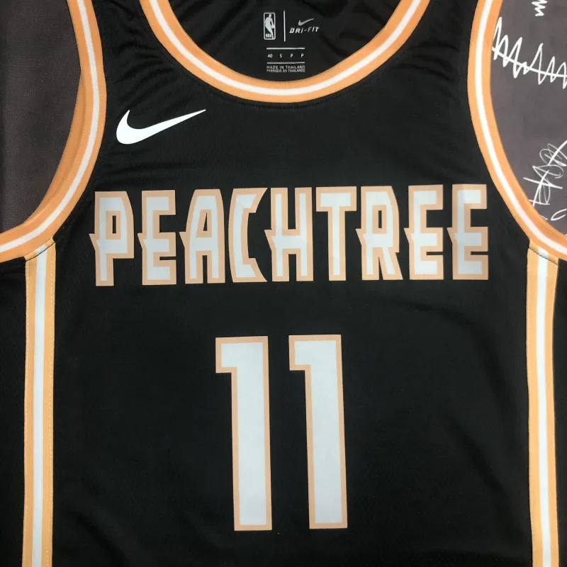 Atlanta Hawks Maglia Nera Trae Young #11 | Maglia NBA Swingman