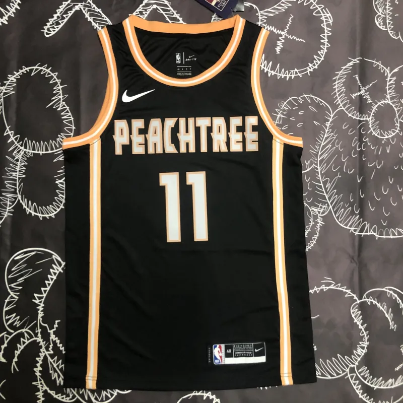 Atlanta Hawks Maglia Nera Trae Young #11 | Maglia NBA Swingman