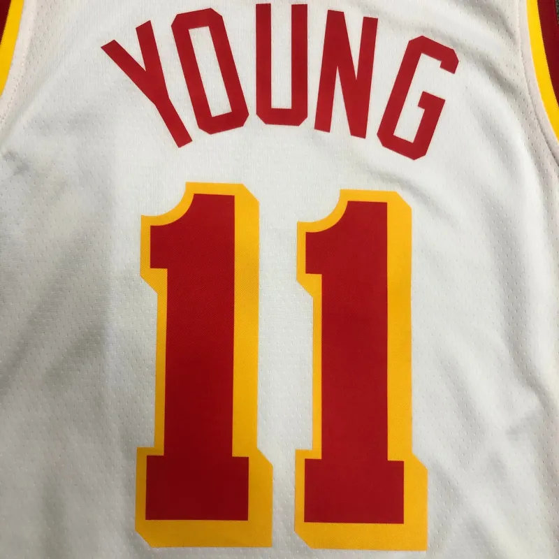 Atlanta Hawks White Trae Young #11 Jersey | NBA Swingman Jersey