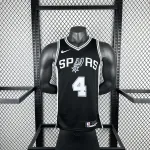 Maillot noir Keldon Johnson #4 des San Antonio Spurs | Maillot Swingman NBA