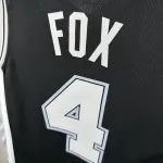 Maillot noir Keldon Johnson #4 des San Antonio Spurs | Maillot Swingman NBA
