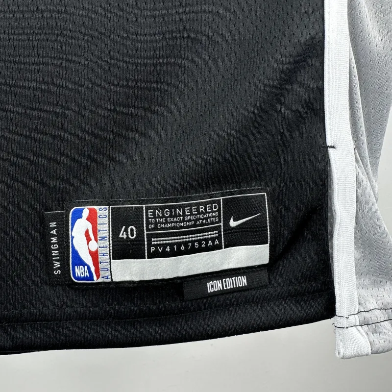 Maillot noir Keldon Johnson #4 des San Antonio Spurs | Maillot Swingman NBA