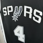 Maillot noir Keldon Johnson #4 des San Antonio Spurs | Maillot Swingman NBA