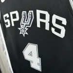 Maillot noir Keldon Johnson #4 des San Antonio Spurs | Maillot Swingman NBA