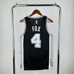Maillot noir Keldon Johnson #4 des San Antonio Spurs | Maillot Swingman NBA