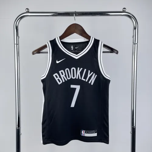 Brooklyn Nets Kyrie Irving #7 Youth Black Jersey