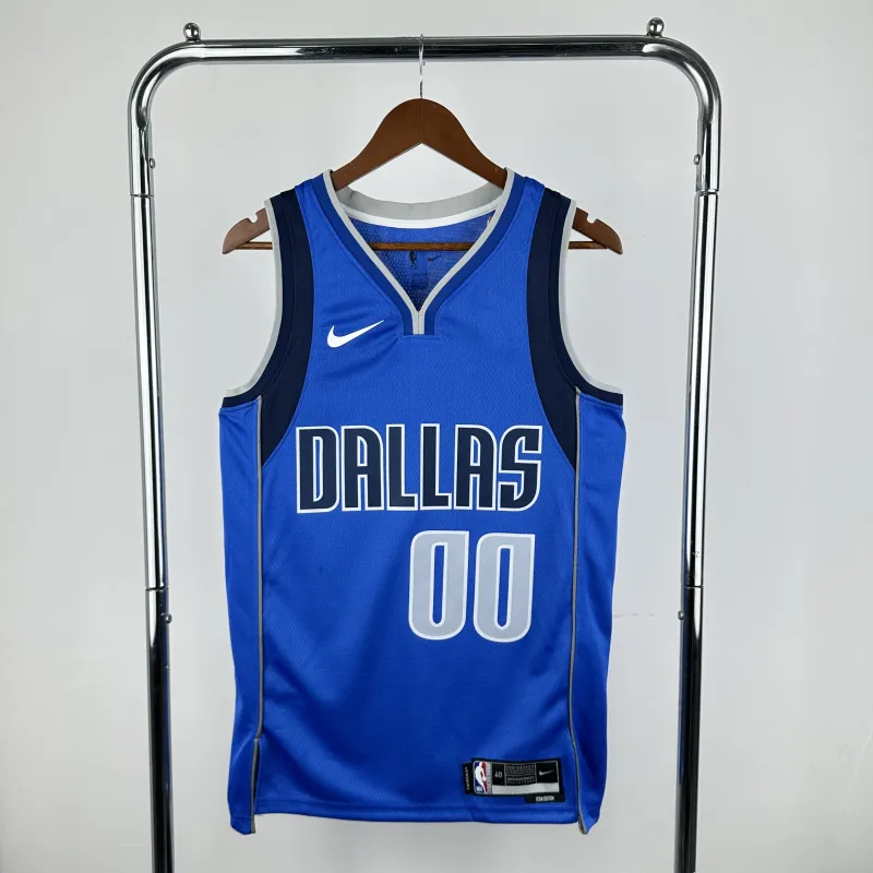 Dallas Mavericks Blue Spencer Dinwiddie #00 Men’s Jersey