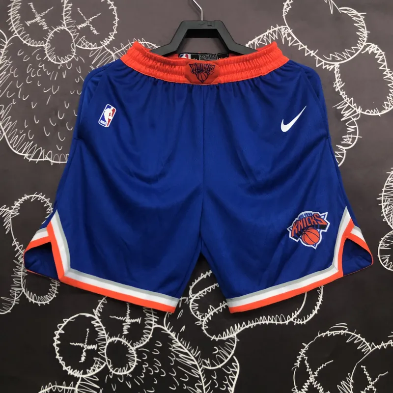 New York Knicks Blue Shorts | NBA Basketball Shorts