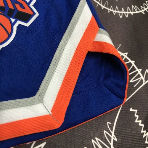 Calções azuis do New York Knicks | Calções de basquetebol da NBA