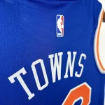 New York Knicks Blue Karl-Anthony Towns #32 Jersey | NBA Swingman Jersey