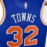 New York Knicks Blue Karl-Anthony Towns #32 Jersey | NBA Swingman Jersey
