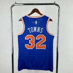 New York Knicks Blue Karl-Anthony Towns #32 Jersey | NBA Swingman Jersey