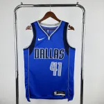 Dallas Mavericks Away Bleu Dirk Nowitzki #41 Maillot Hommes Dallas Mavericks Away Blue Dirk Nowitzki #41 Men’s Jersey