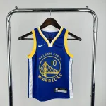 Maillot Golden State Warriors pour enfants, bleu Buddy Hield #10 Golden State Warriors Kids Blue Buddy Hield #10 Jersey