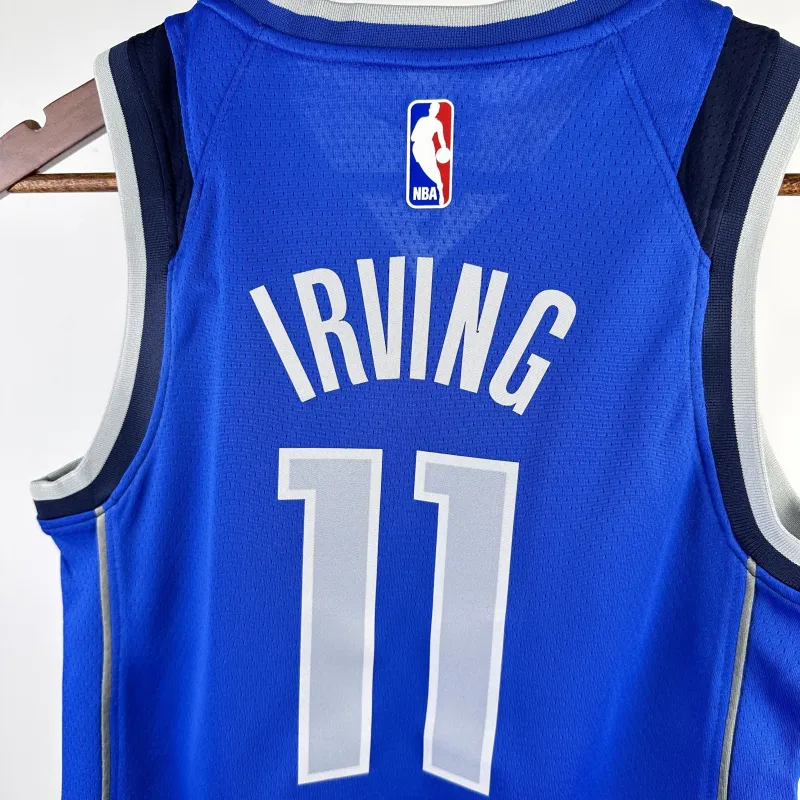 Dallas Mavericks Kyrie Irving #11 Youth Blue Jersey