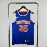 Camiseta azul de Mikal Bridges de los New York Knicks (#25) | Camiseta Swingman de la NBA New York Knicks Blue Mikal Bridges #25 Jersey | NBA Swingman Jersey