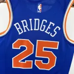 New York Knicks Blue Mikal Bridges #25 Jersey | NBA Swingman Jersey