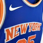 New York Knicks Blue Mikal Bridges #25 Jersey | NBA Swingman Jersey