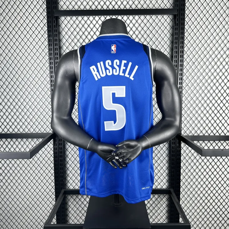 Maillot homme Dallas Mavericks bleu D'Angelo Russell #5