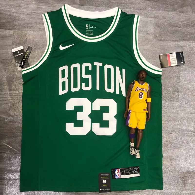 Boston Celtics Retro Larry Bird #33 Green Men’s Jersey