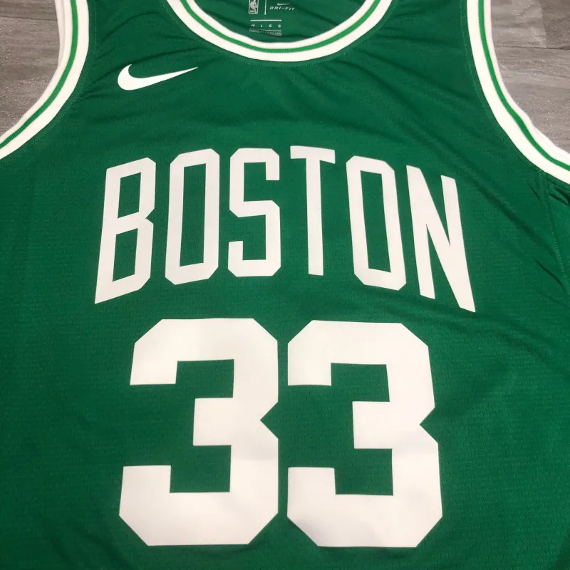 Boston Celtics Retro Larry Bird #33 Green Men’s Jersey