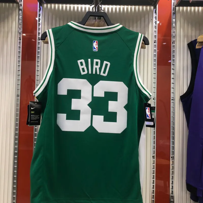 Boston Celtics Retro Larry Bird #33 Green Men’s Jersey